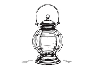 Metal Lantern Line Art Collection