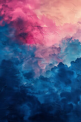 Modern abstract tie-dye background in soft indigo and dusty rose. Perfect for textiles, branding, social media, packaging, or digital design with an artistic, dreamy aesthetic