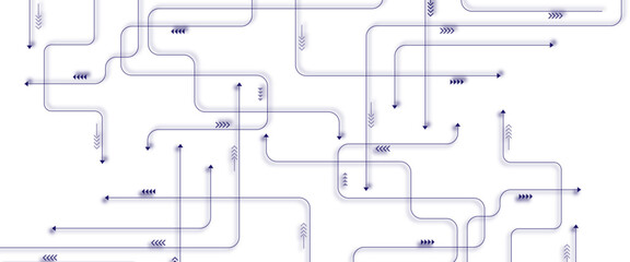 Vector digital technology white background. Concept with technology blue line. 