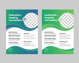 Modern Healthcare Brochure & Flyer Layout Design – Editable in PSD.
