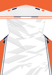 Customizable T-Shirt Vector Template: Modern Jersey Design Pattern for Sports Apparel Branding (Editable EPS)