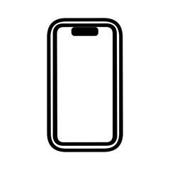 スマートフォンのシンプルアイコン素材・白