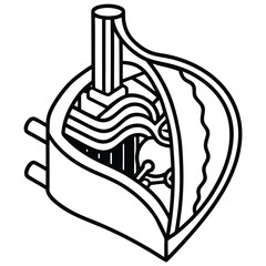  vector illustration of Whimsical Taco Food Abstract Greeting Card for Taco Lovers Pro Vector