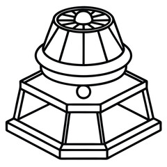 vector illustration of an electric lamp