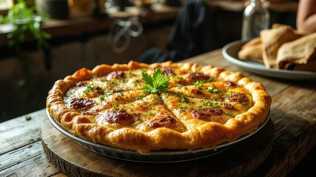 Albanian Lakror Pie at Korca Restaurant - Delicious Traditional Dish