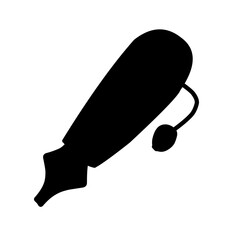 fountain pen silhouette vector