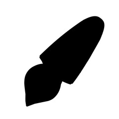 fountain pen silhouette vector