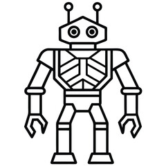 funny cartoon robot