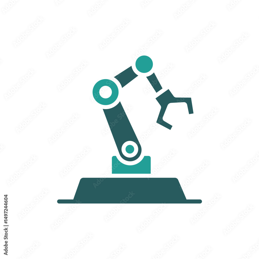 Aufkleber robotics icon. vector.editable stroke.linear style sign for use web design,logo.symbol illustration.