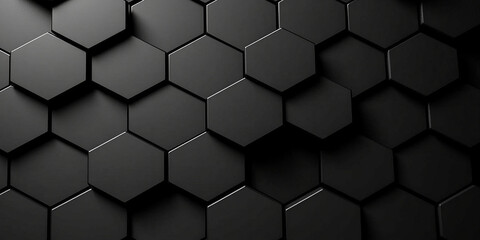 Red and black Hexagon background, Hexagonal Honeycomb Abstract 3d Background Stock Photo, Abstract dark black and red technology geometric background. Modern futuristic background