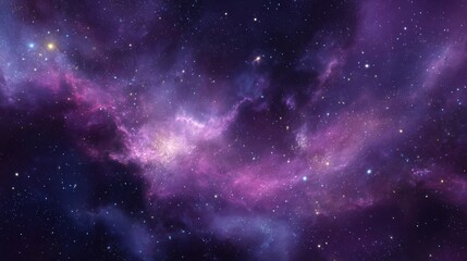 Obraz premium A 4K photo of purple Deep Space Galaxy Background.