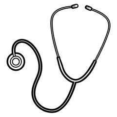 stethoscope isolated on white background