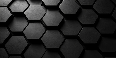 Red and black Hexagon background, Hexagonal Honeycomb Abstract 3d Background Stock Photo, Abstract dark black and red technology geometric background. Modern futuristic background