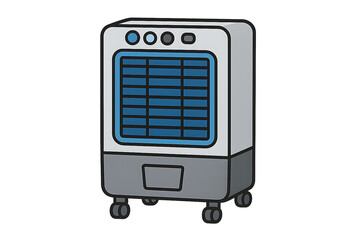 Fototapeta premium An illustration of a basic, unbranded air cooler.