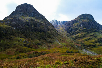 mountain landscape with blue sky