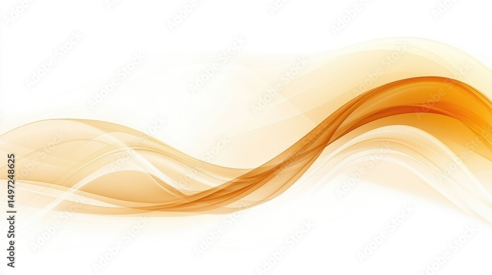 Poster minimalist digital wave background with elegant lines and soft flowing motion
