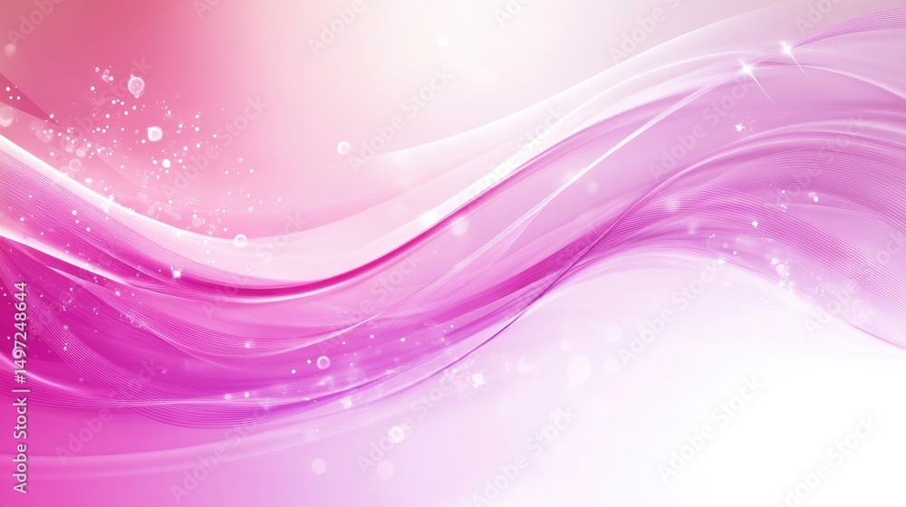 Poster minimalist digital wave background with elegant lines and soft flowing motion