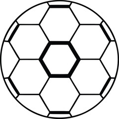 Fototapeta premium football ball icon, vector soccer ball icon