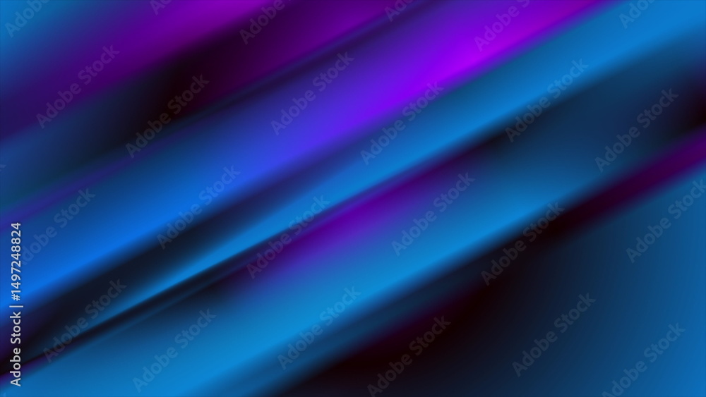 Poster blue violet smooth glossy stripes abstract modern tech background