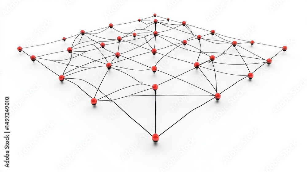 Poster redundant network configuration diagram with automatic failover paths
