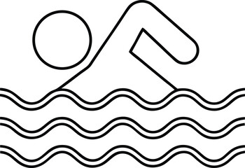 Person Swimming Icon
