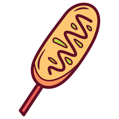 Colorful Hand Drawn Cute Fast Food