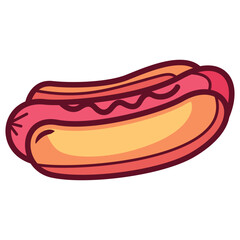 Colorful Hand Drawn Cute Fast Food