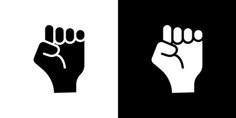 Will power icon Vector in flat style. Collection silhouettes