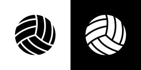 Volley ball icon Vector in flat style. Collection silhouettes