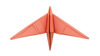 Red Paper Plane PNG 