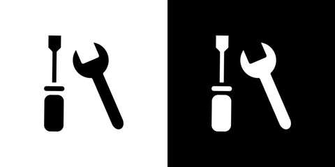Repair icon Vector in flat style. Collection silhouettes