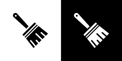 Paint brush icon Vector in flat style. Collection silhouettes