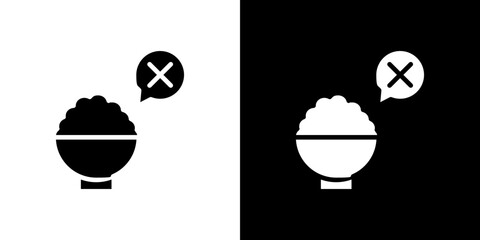Lack of appsetite icon Vector in flat style. Collection silhouettes