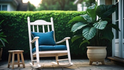 Obraz premium rocking chairs made of wood