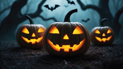 Fototapeta premium Frightening Halloween scenery