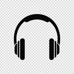 headphone, headset icon vector illustration on isolated Background.