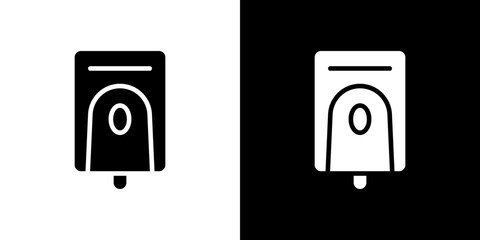 Electrical soap box icon Vector in flat style. Collection silhouettes