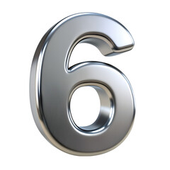 3D Chrome Number Six