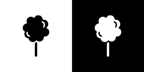 Cotton Candy icon Vector in flat style. Collection silhouettes