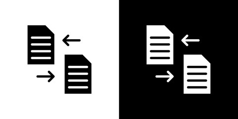 Compare icon Vector in flat style. Collection silhouettes