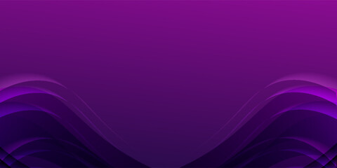 Abstract 3d gold curved ribbon on purple and dark blue background with lighting effect and sparkle with copy space for text. Luxury design style. eps 10