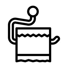 holder toilet paper line icon vector illustration
