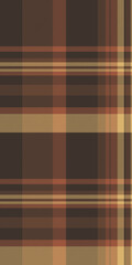 Sexy check pattern plaid, underwear vector tartan seamless. School textile fabric background texture in orange and dark colors.