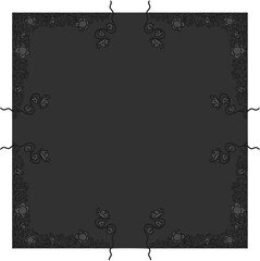 Floral ornamented frame; old style ornate decoration