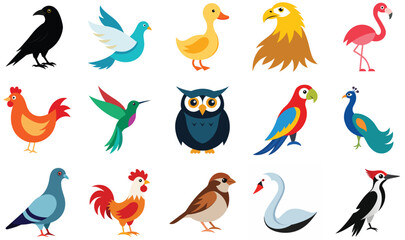 Obraz premium set of birds