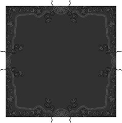 Floral ornamented frame; old style ornate decoration