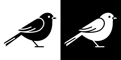 Bird icon Vector in flat style. Collection silhouettes