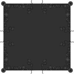 Floral ornamented frame; old style ornate decoration