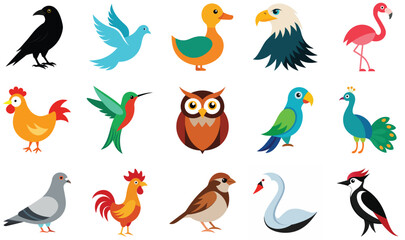 Obraz premium set of birds
