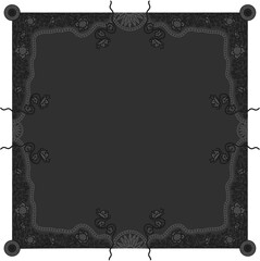 Floral ornamented frame; old style ornate decoration